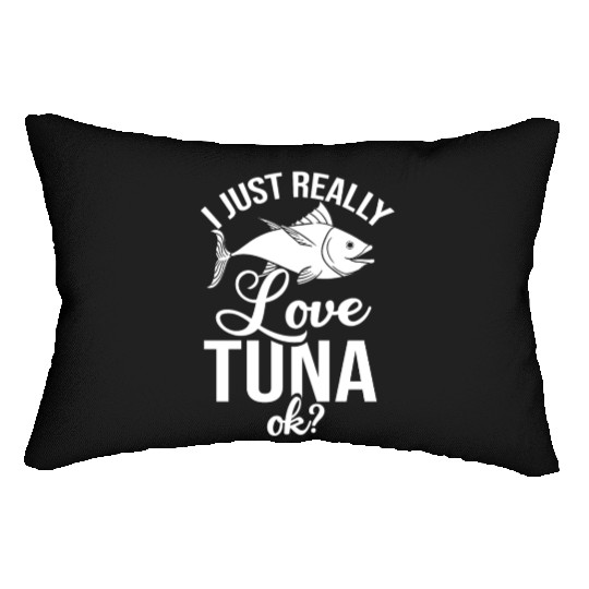 Red Tuna Fish Bluefin Fishing Salad Lumbar Pillows