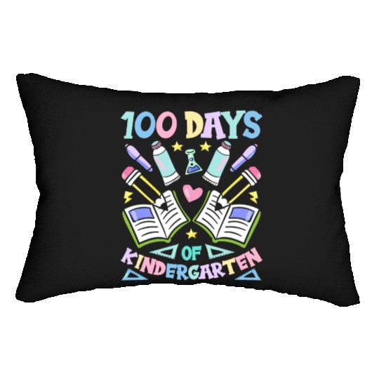 100 Days Of Kindergarten Sayings Sweet Team Cute Lumbar Pillows