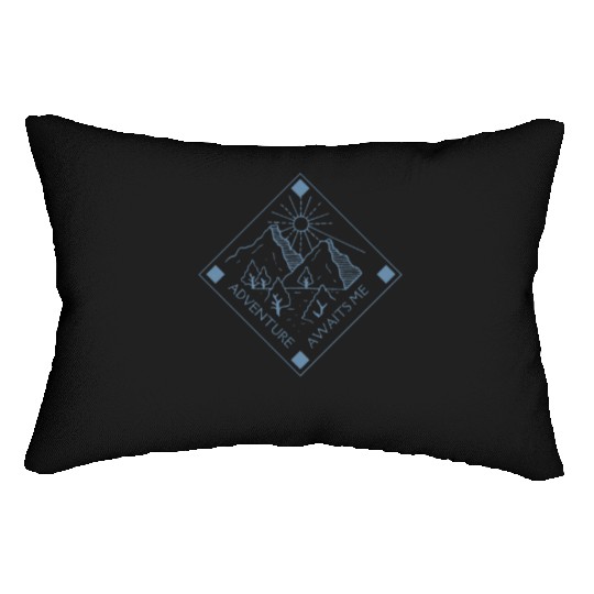 Wild West minimalist design Lumbar Pillows