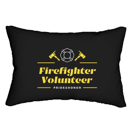 Firefighter Volunteer Pride and Honor Lumbar Pillows