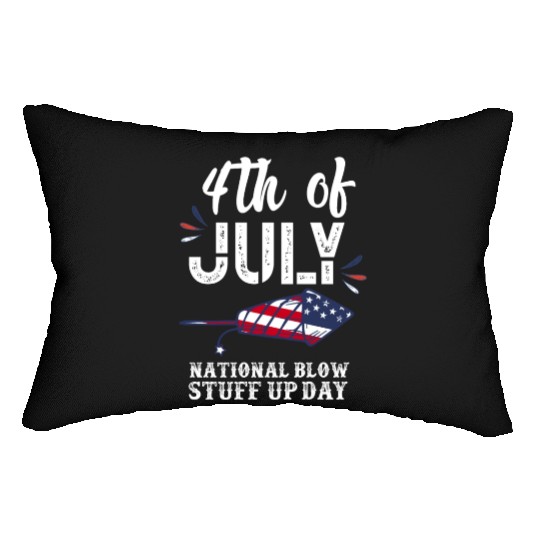 July 4th National Fireworks Day Lumbar Pillows