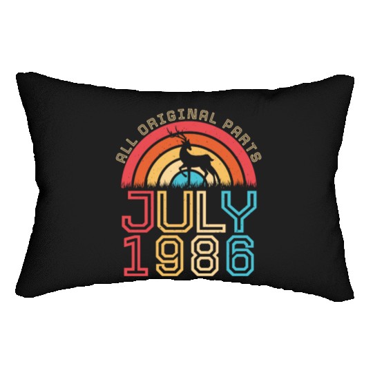July 1986 Vintage Lumbar Pillows