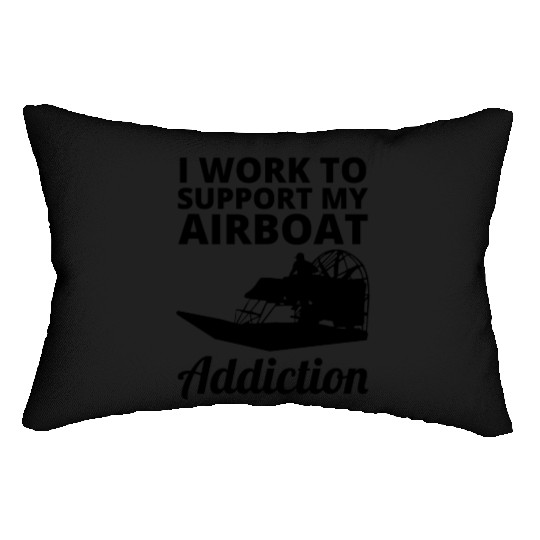 Airboat Fanboat Airboating Planeboat Swamp boat Lumbar Pillows