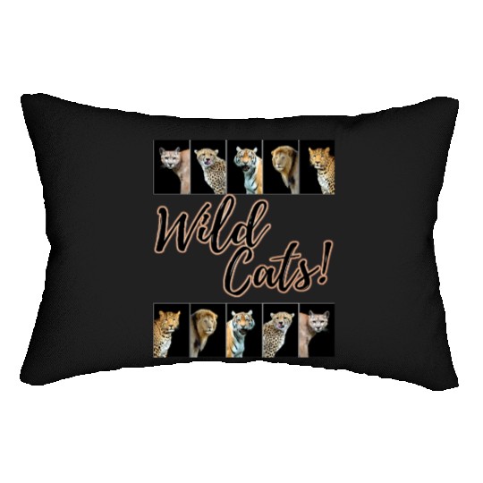 WILDCATS! | Lion, Leopard, Cheetah, Puma, Tiger Lumbar Pillows