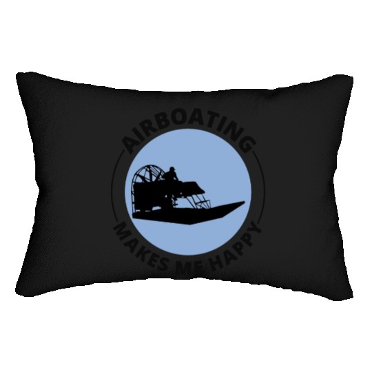 Airboat Fanboat Airboating Planeboat Swamp boat Lumbar Pillows