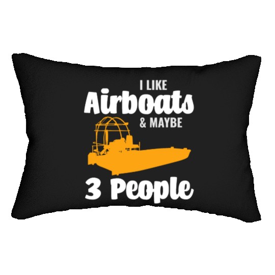 Airboat Fanboat Airboating Planeboat Swamp boat Lumbar Pillows