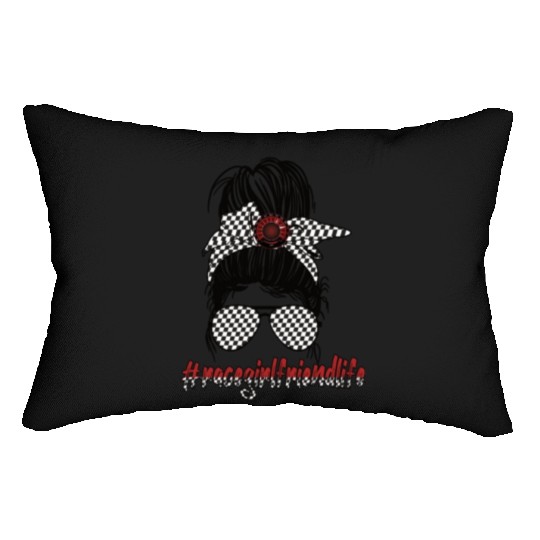 Race Girlfriend Life Racing Girlfriend Of A Racer Lumbar Pillows