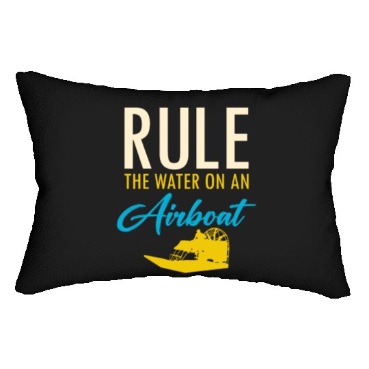 Airboat Fanboat Airboating Planeboat Swamp boat Lumbar Pillows