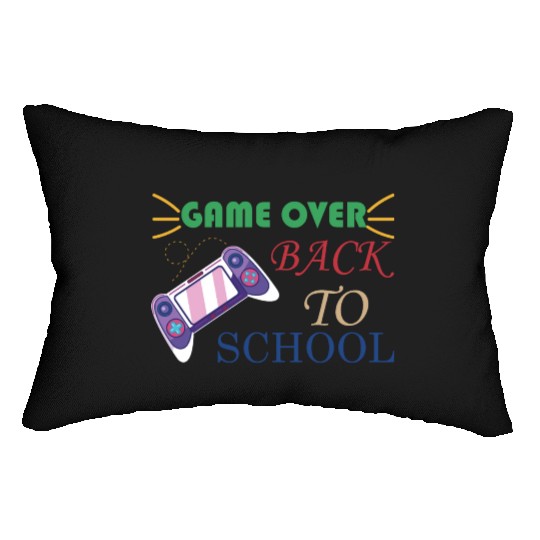 Game Over Back To School Lumbar Pillows