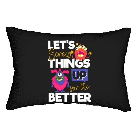 Monster Comic Little Sister Lumbar Pillows