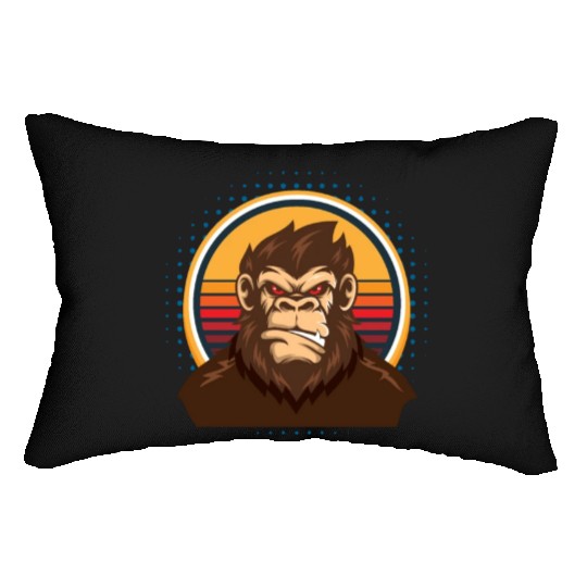 Monkey Children Monkey Child Chimpanzee Lumbar Pillows
