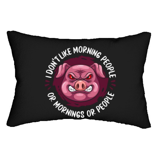 Pig Farm Farmer Lumbar Pillows