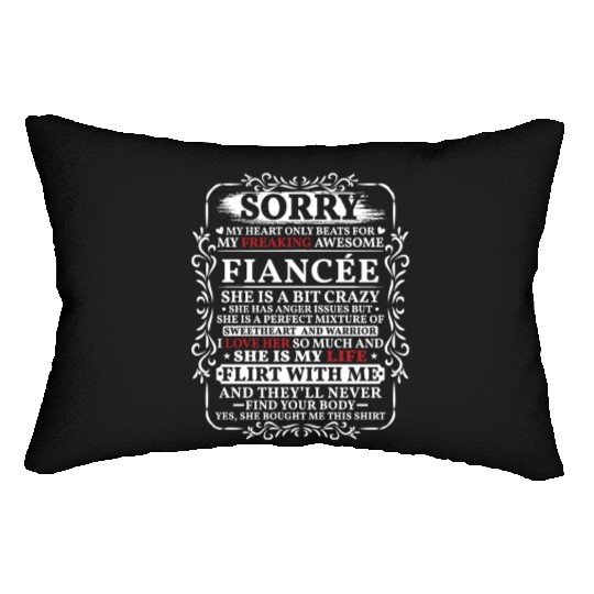 Funny My Heart Only Beating For My Fiance Lumbar Pillows