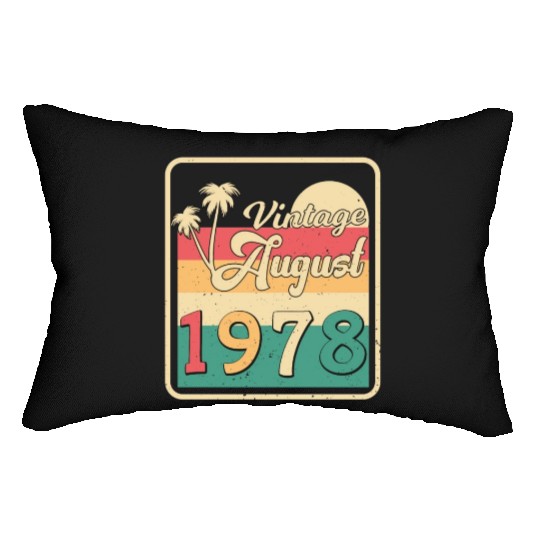 1978 August Gift Idea Lumbar Pillows