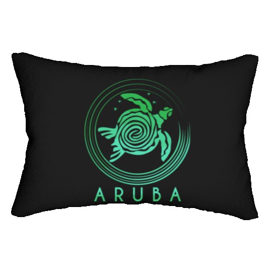 Aruba Tribal Turtle Lumbar Pillows