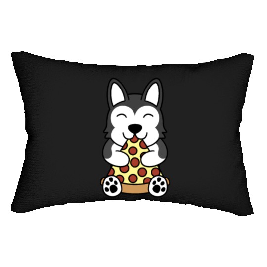 Husky Pizza Lover Lumbar Pillows
