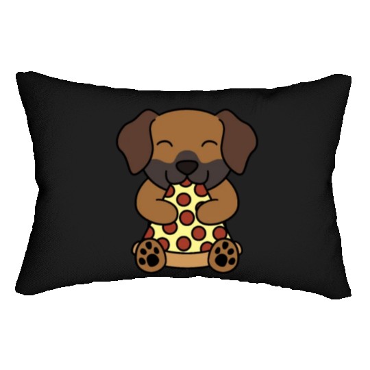 Rhodesian Ridgeback Pizza Lover Lumbar Pillows
