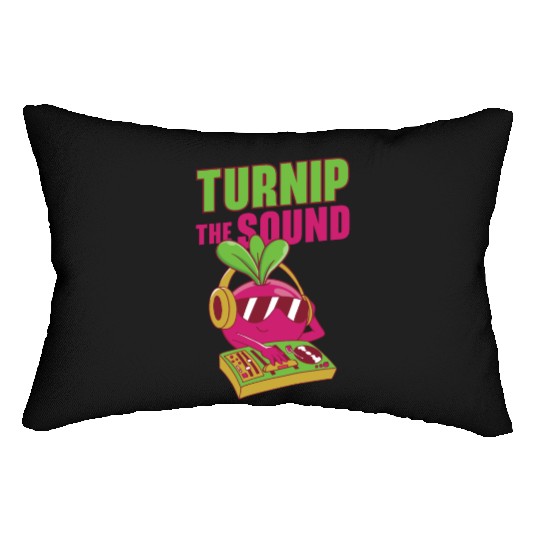 Music Turnip Party Music Lover Vegetable Lumbar Pillows