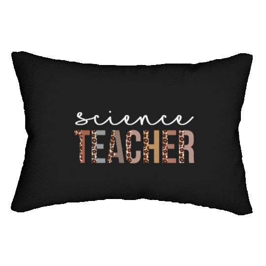 Science Teacher Leopard Appreciation For Women For Lumbar Pillows