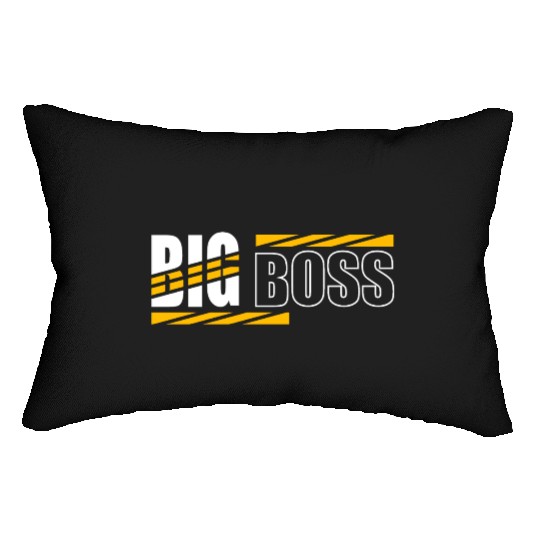 Big Boss typography Lumbar Pillows
