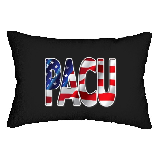 Nurses USA Flag Stars Stripes PACU Lumbar Pillows