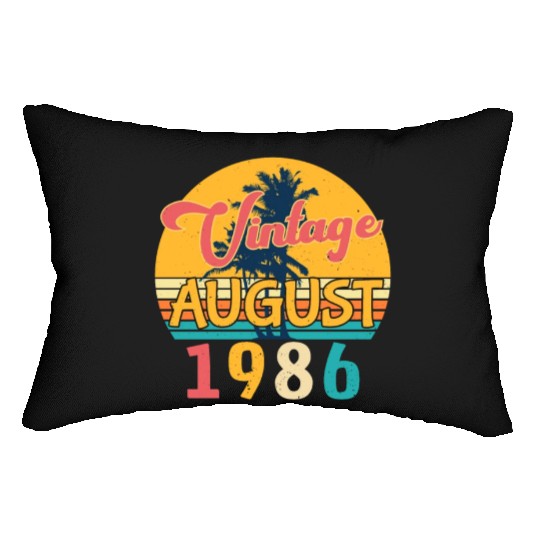 Building Year 1986 In August Lumbar Pillows