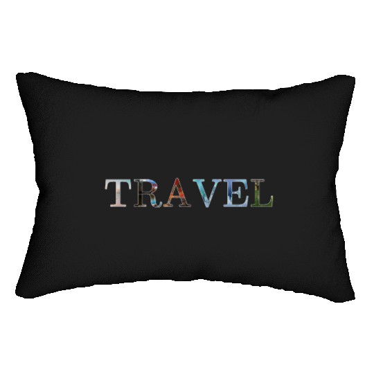 in love with travel, in all seasons Lumbar Pillows