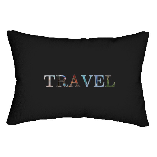 in love with travel, in all seasons Lumbar Pillows