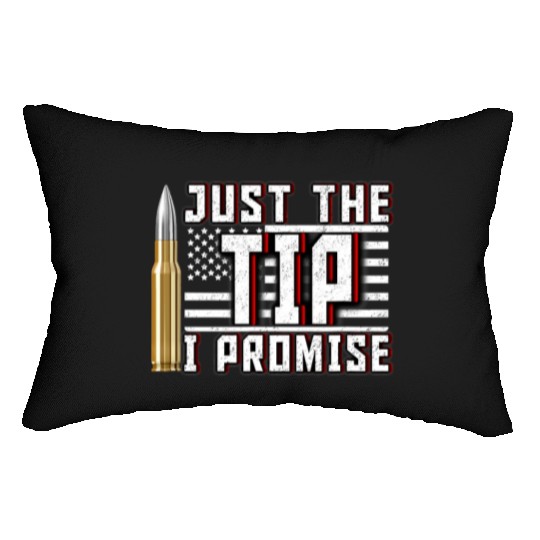 USA American Flag 4th July Bullet Stars Stripes Lumbar Pillows