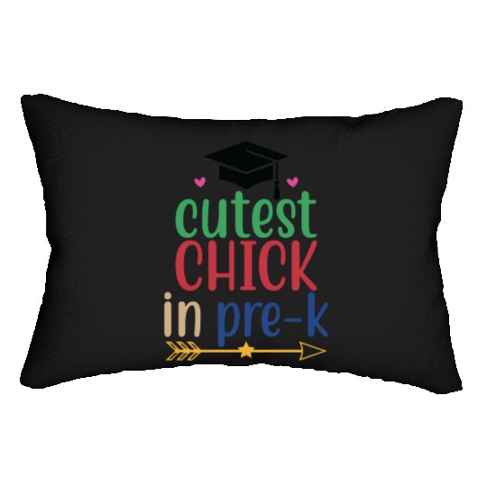 Cutest Chick In Pre Kindergarten Lumbar Pillows