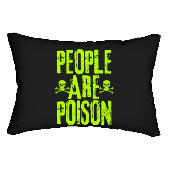 People Are Poison Lumbar Pillows