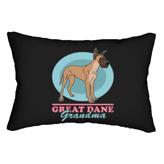Great Dane Grandma Dog Owner Great Danes Lumbar Pillows