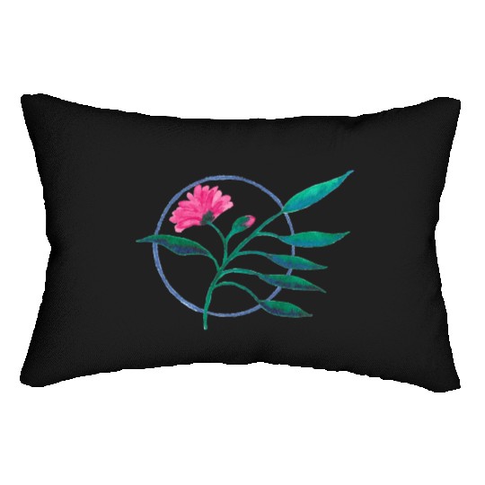 Circle Flower Lumbar Pillows