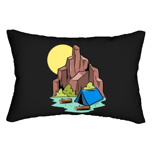 Camper Campsite Camp Camping Lumbar Pillows