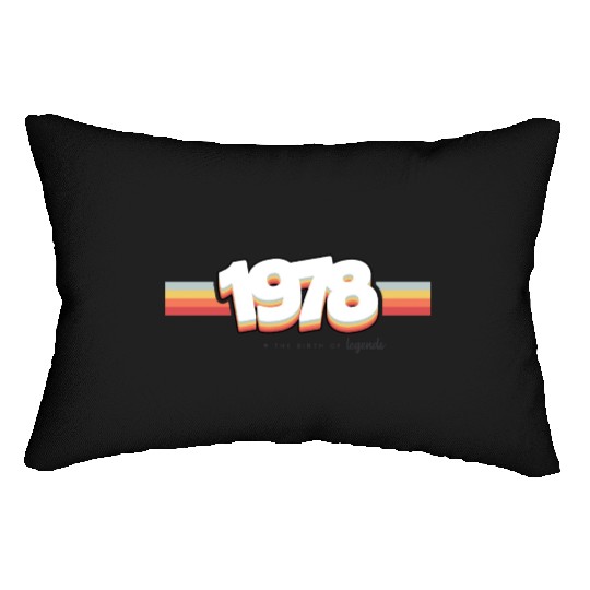 1978 the birth of legends Lumbar Pillows