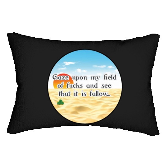 No Fucks Given I Dont Care Fuck Off No F*cks Cacti Lumbar Pillows