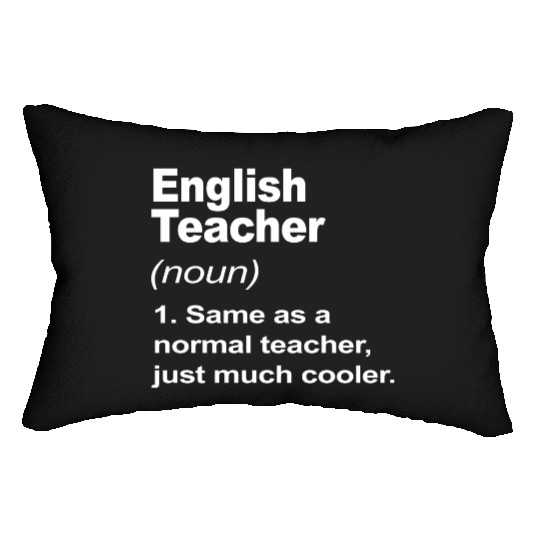 English Teacher Definition Back To School 2023 Lumbar Pillows