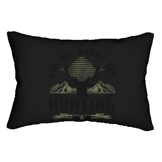 Buck Deer Hunting Hunter Vintage Lumbar Pillows