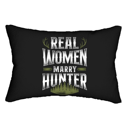 Buck Deer Hunting Hunter Marriage Lumbar Pillows