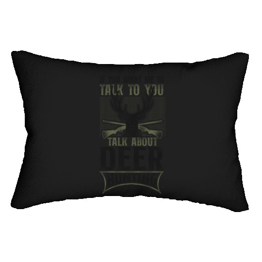Buck Deer Hunting Hunter Vintage Lumbar Pillows