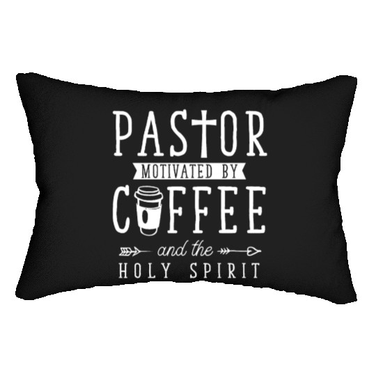 Funny Pastor Coffee Lover Religious Dad Lumbar Pillows