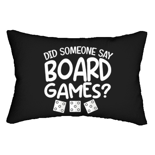 Funny Board Game Gifts For Men Women Card Gamer Lumbar Pillows