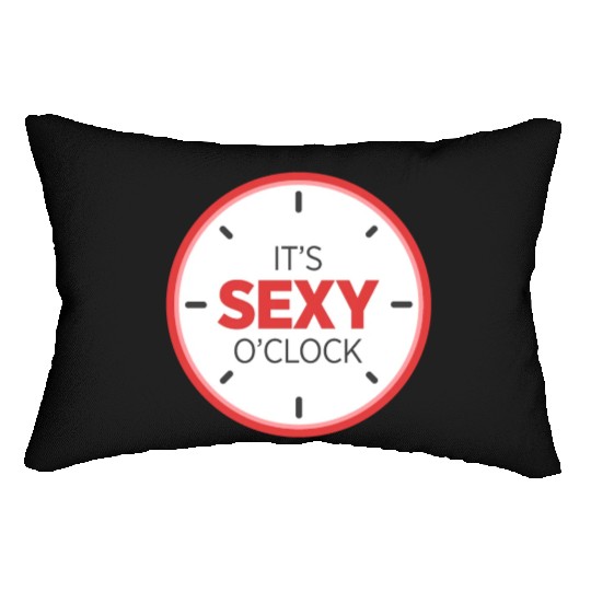 It's Sexy O'Clock Intimate Adult Love Clock Lumbar Pillows