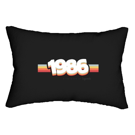 1986 the birth of legends Lumbar Pillows