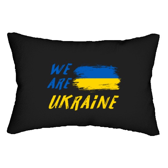 We are Ukraine Lumbar Pillows