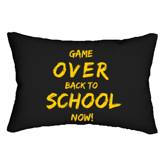 Game Over Back To School Lumbar Pillows