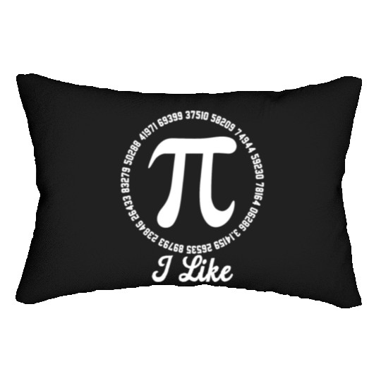 I Like Pi Funny Mathematics Algebra Symbol Pi Day Lumbar Pillows