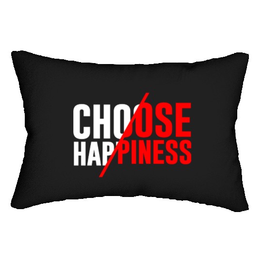 Choose Happiness Lumbar Pillows