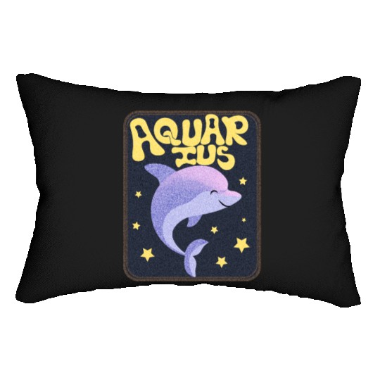 Aquarius Sign Animal Lumbar Pillows