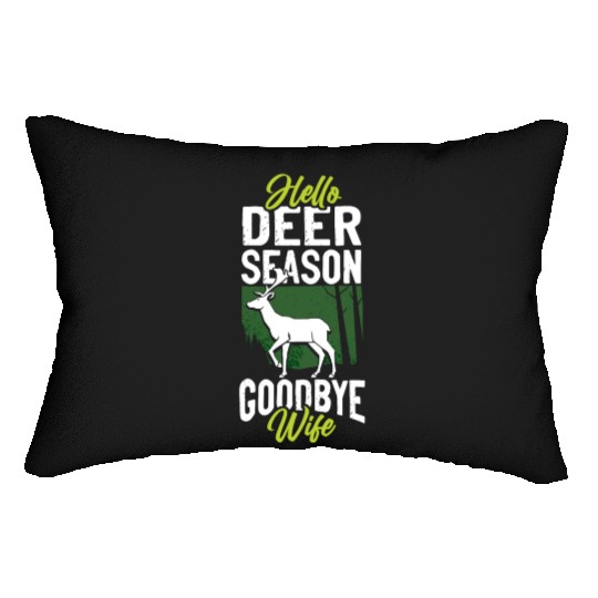 Buck Deer Hunting Hunter Husband Lumbar Pillows